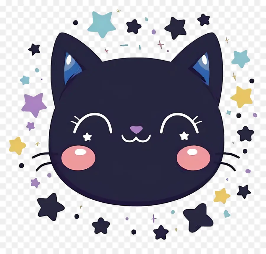 Kucing Kawaii，Kucing Hitam PNG