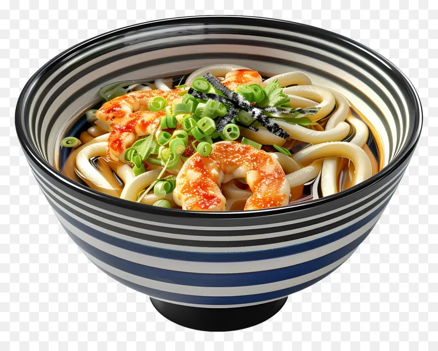 Udon，Udon Dengan Udang PNG