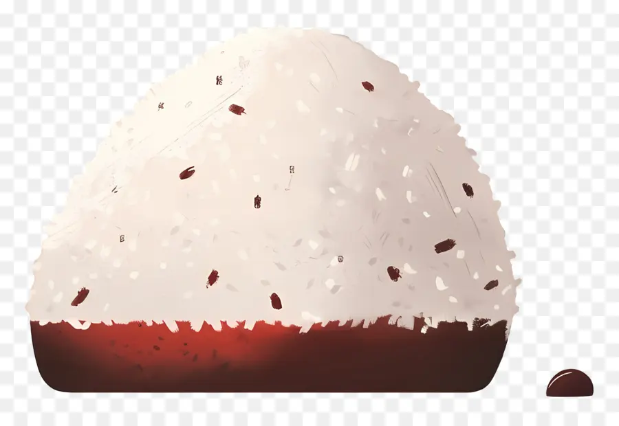 Umeboshi Onigiri，Onigiri Dengan Dasar Merah PNG