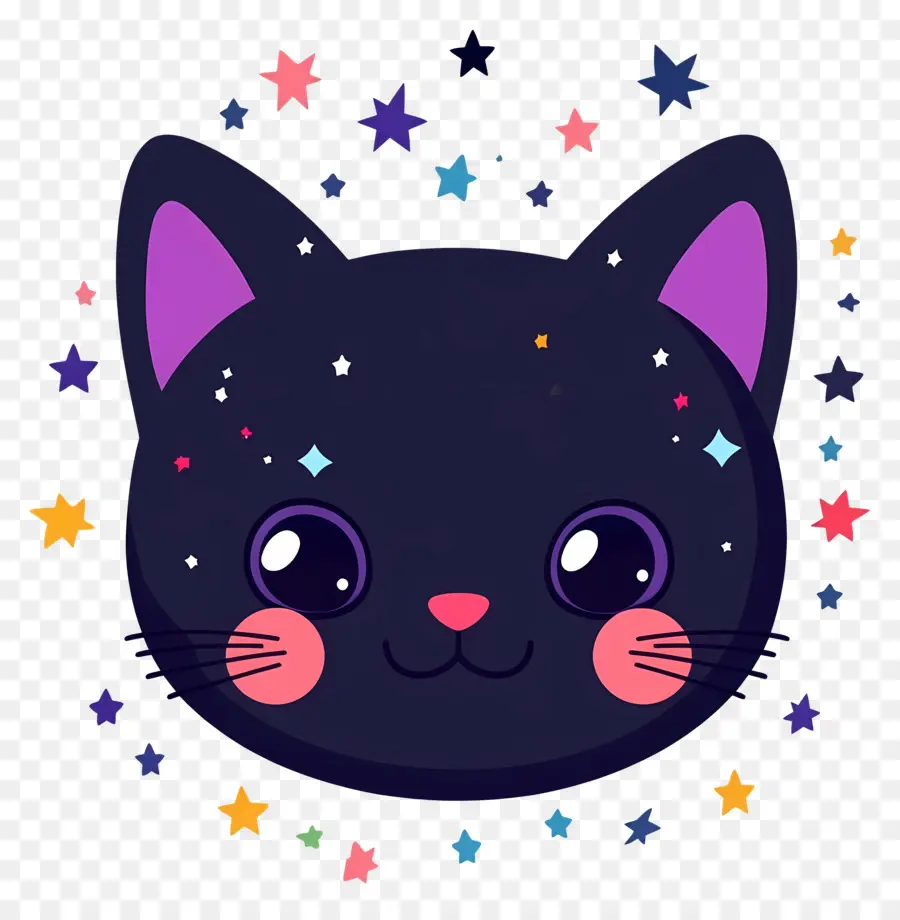 Kucing Kawaii，Kucing Hitam PNG