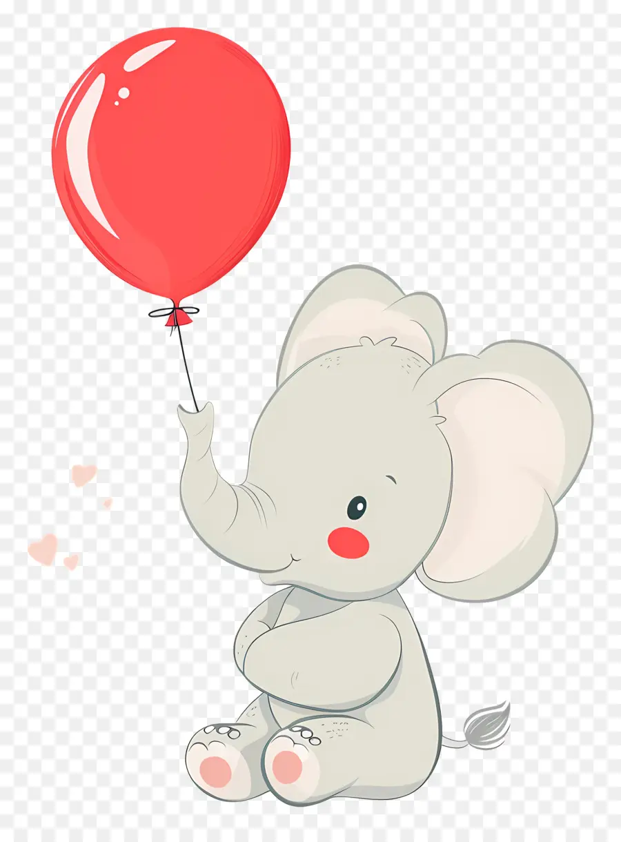 Bayi Gajah，Gajah Dengan Balon PNG