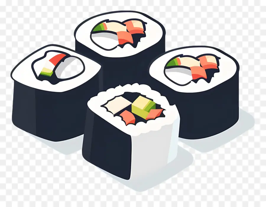 Sushi Gulung，Jepang PNG