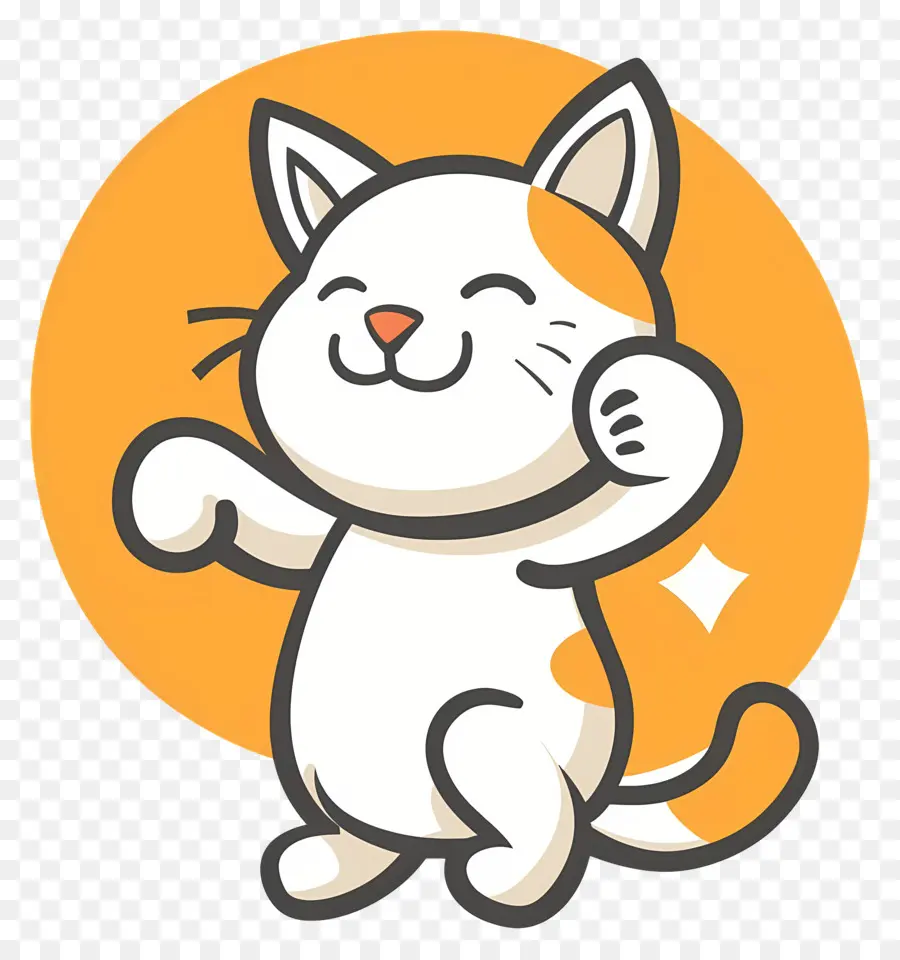 Kucing Kawaii，Kucing Putih PNG