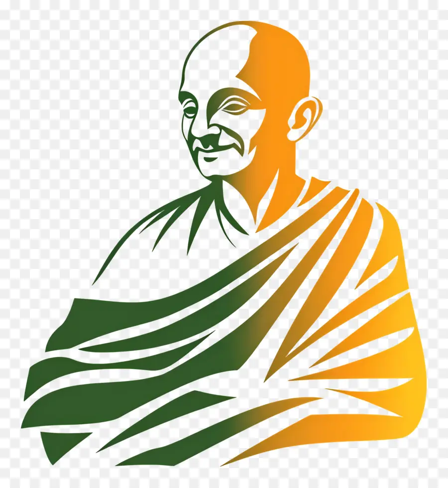 Gandhi，Ilustrasi Seseorang PNG