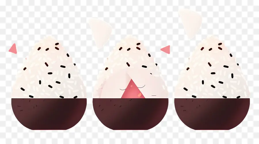 Umeboshi Onigiri，Ilustrasi Onigiri PNG