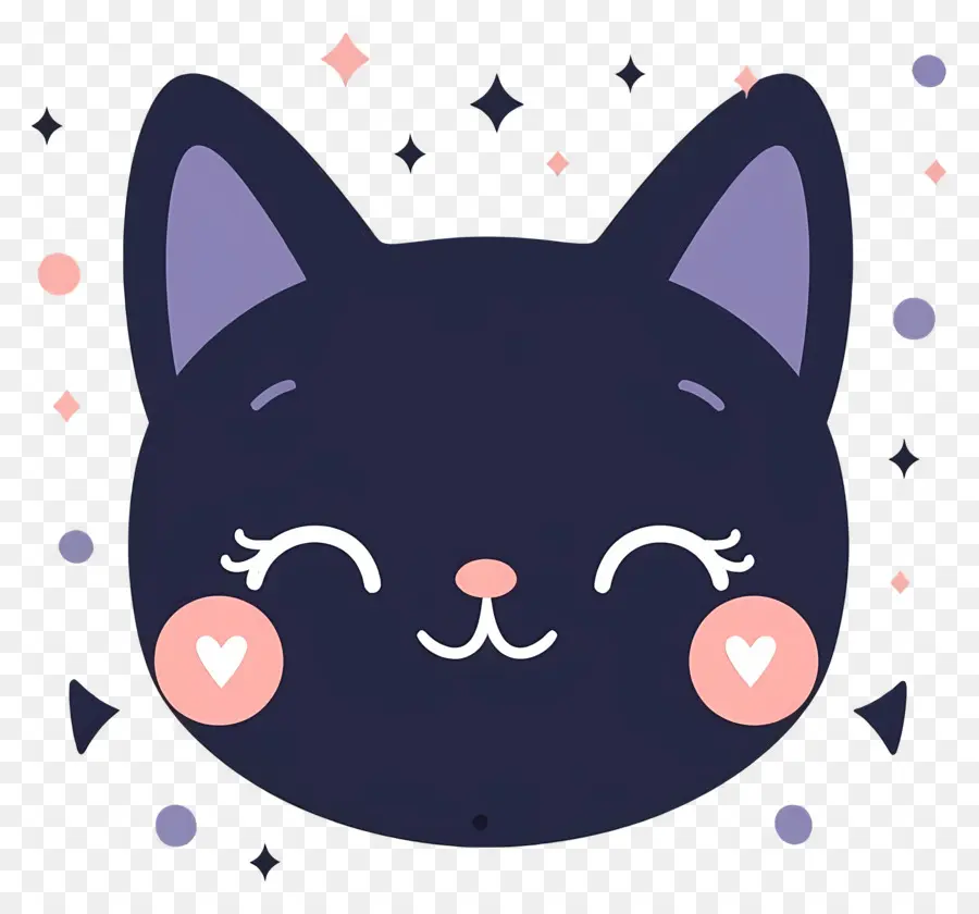 Kucing Kawaii，Kucing Hitam PNG