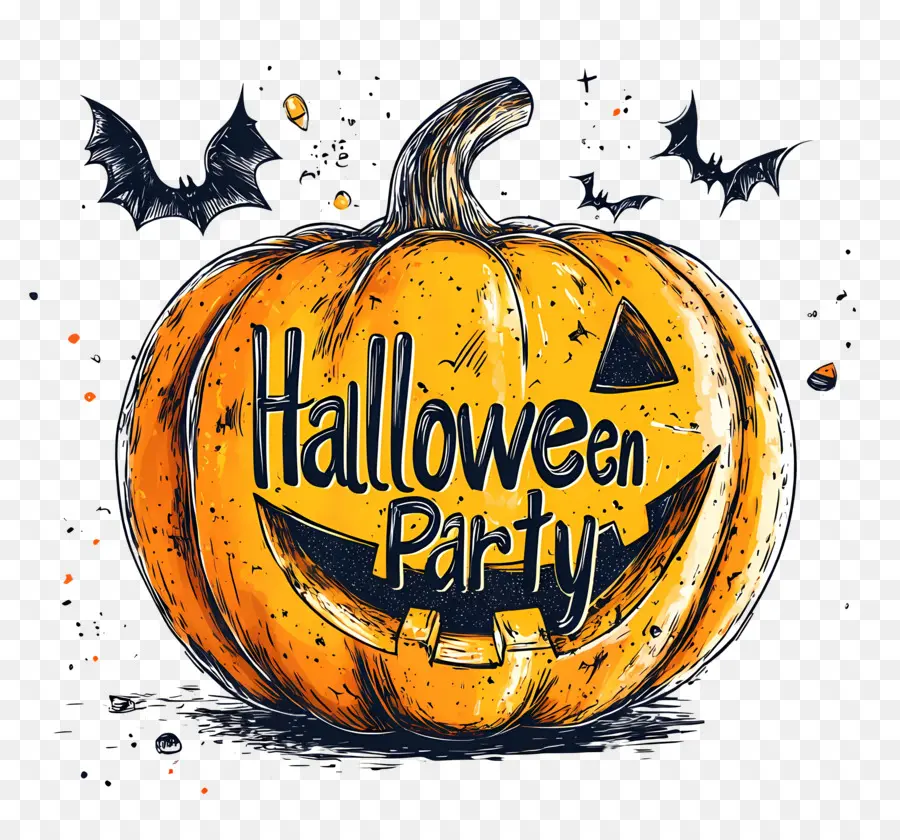 Pesta Halloween，Labu PNG