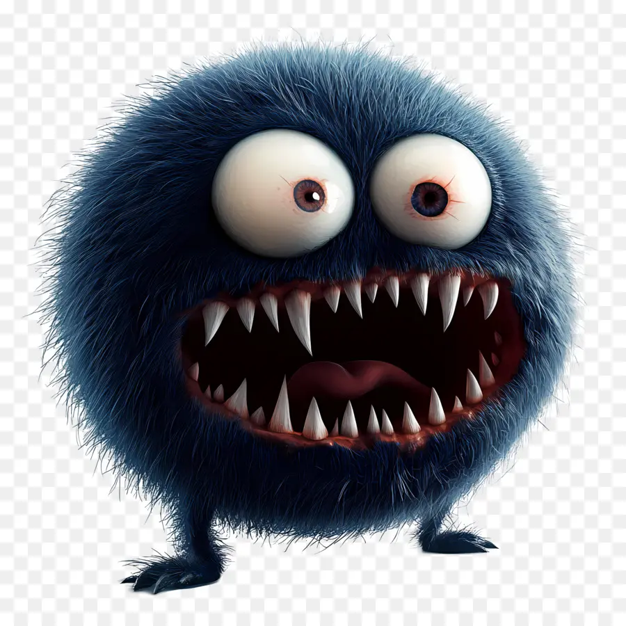 Emoji Hallowen，Monster Biru PNG