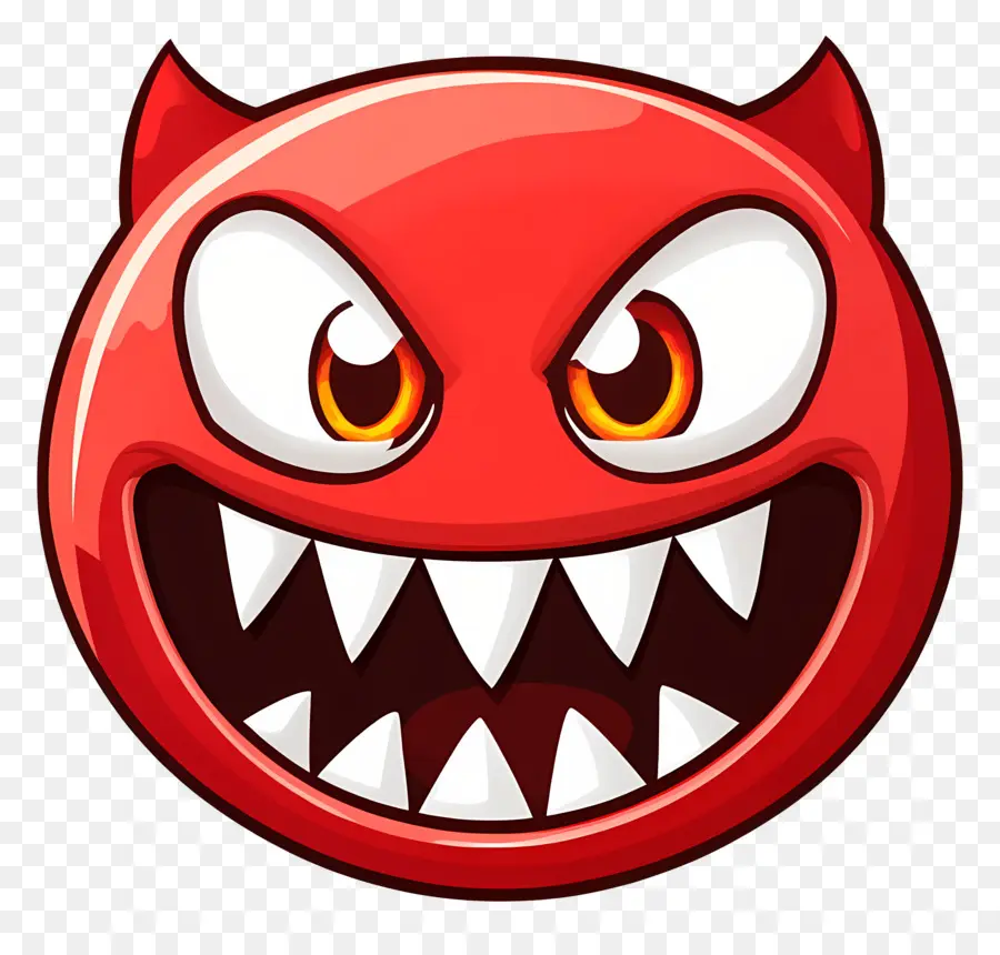 Emoji Hallowen，Emoji Marah PNG