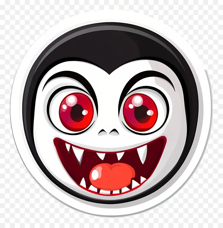 Emoji Hallowen，Emoji Vampir PNG