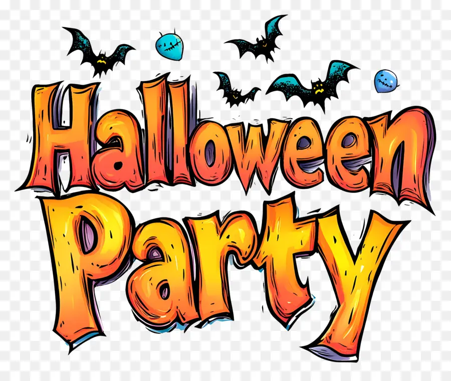 Pesta Halloween，Teks Pesta Halloween PNG