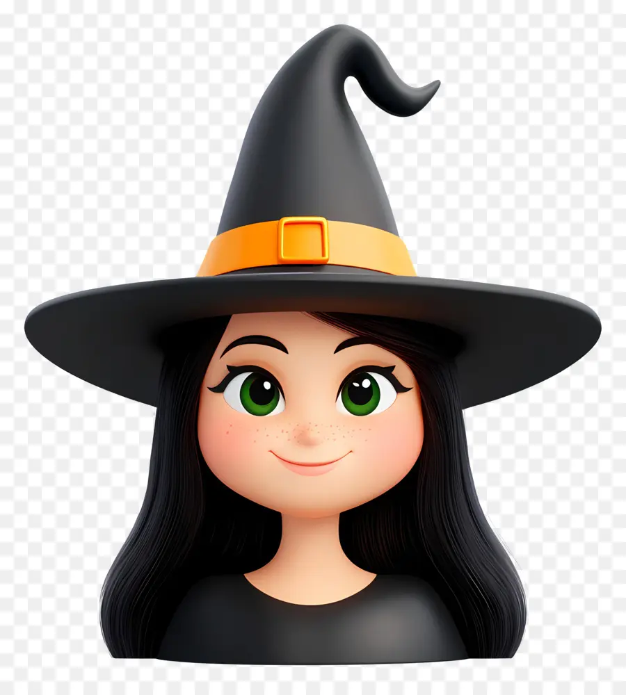 Emoji Hallowen，Topi Penyihir PNG