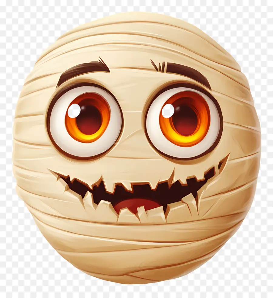 Emoji Hallowen，Emoji Mumi PNG