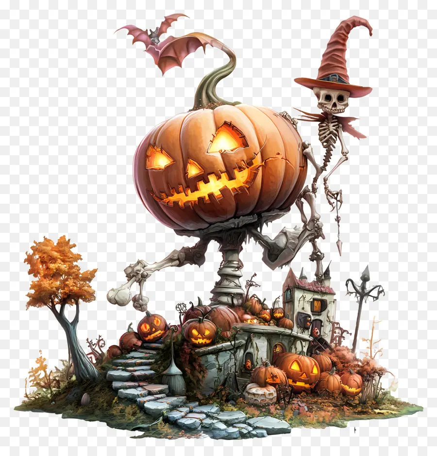 Pesta Halloween，Pohon Halloween PNG