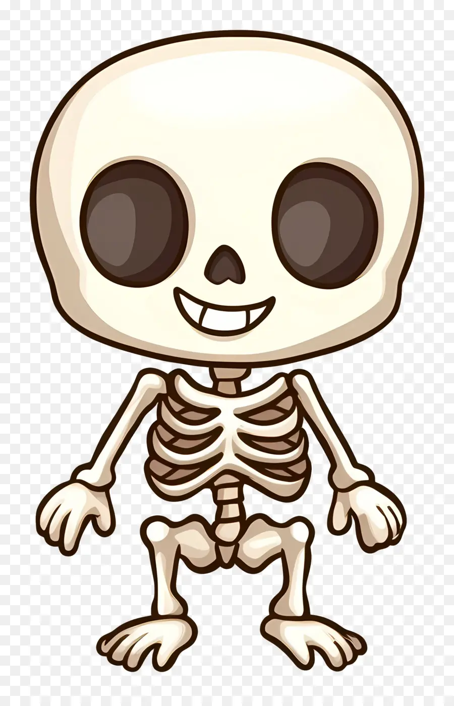 Emoji Hallowen，Kerangka Kartun PNG