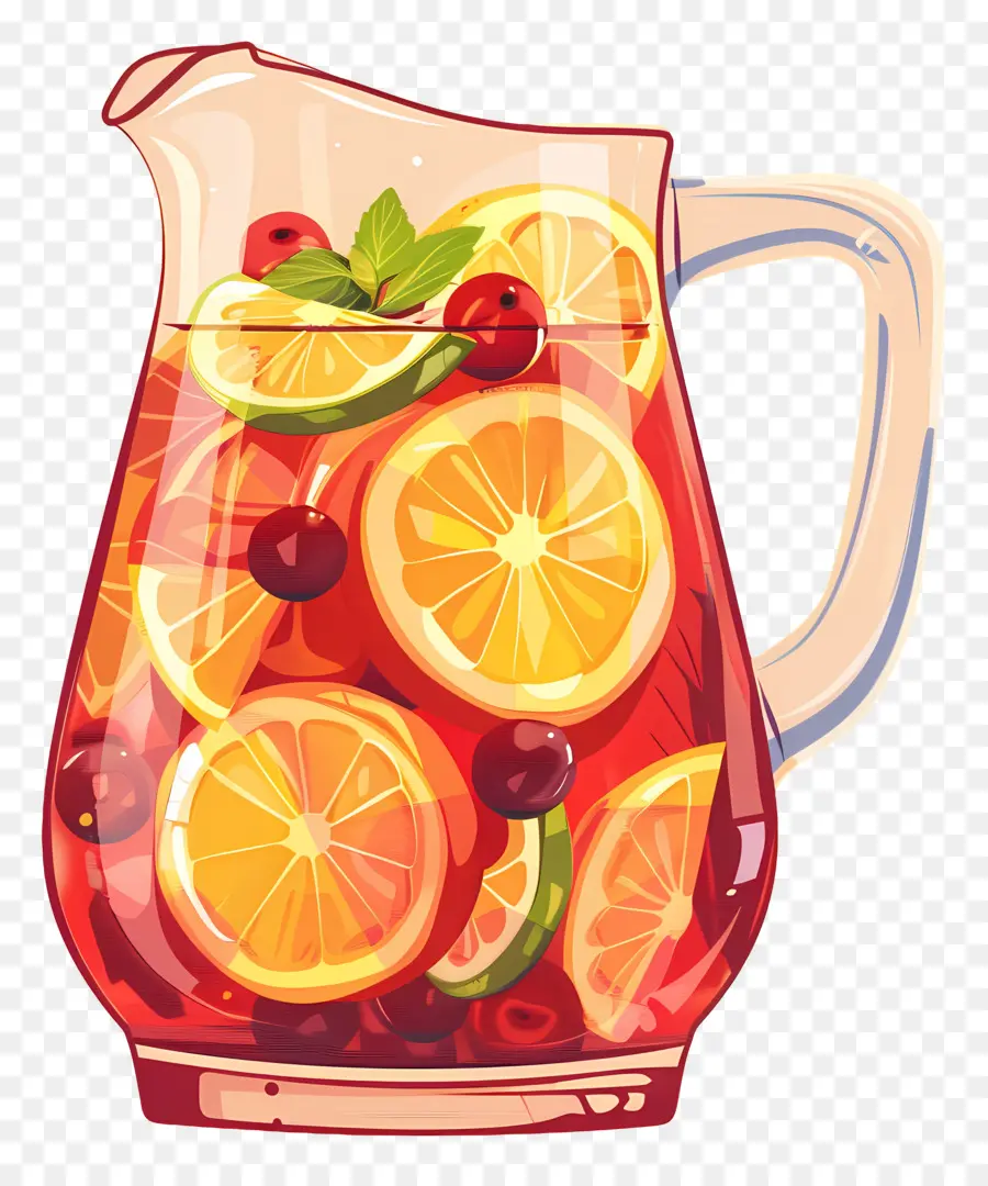 Minuman Sangria Yang Menyegarkan，Pukulan Buah PNG