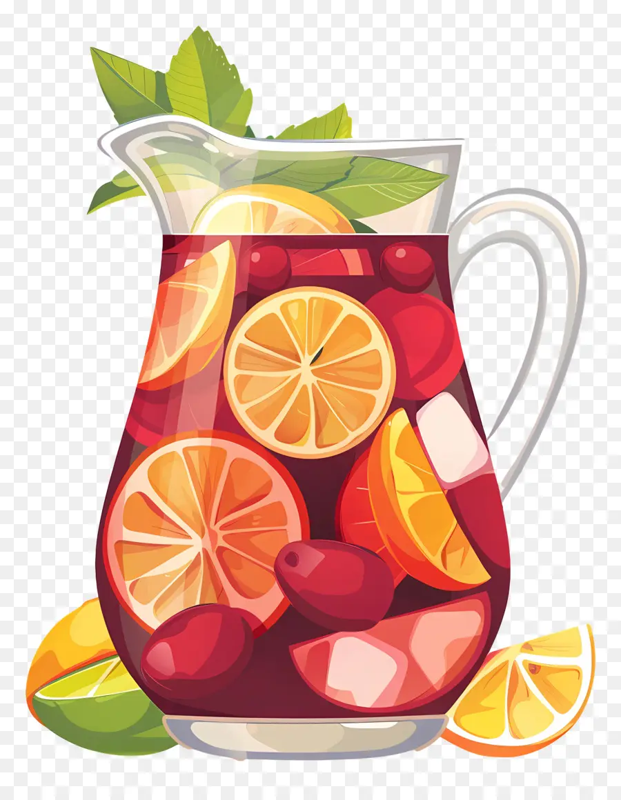 Minuman Sangria Yang Menyegarkan，Pukulan Buah PNG