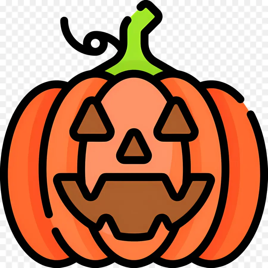 Labu Halloween，Lentera Jack O' Oranye PNG