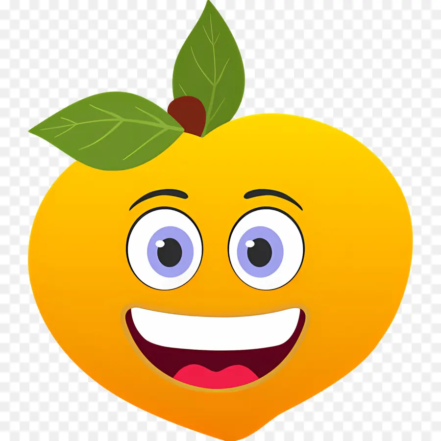 Emoji Buah Persik，Persik Yang Terkejut PNG