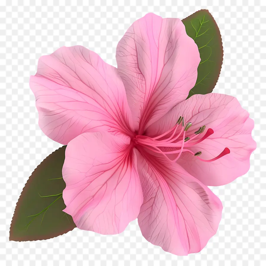 Bunga Azalea 3d，Bunga Merah Muda PNG