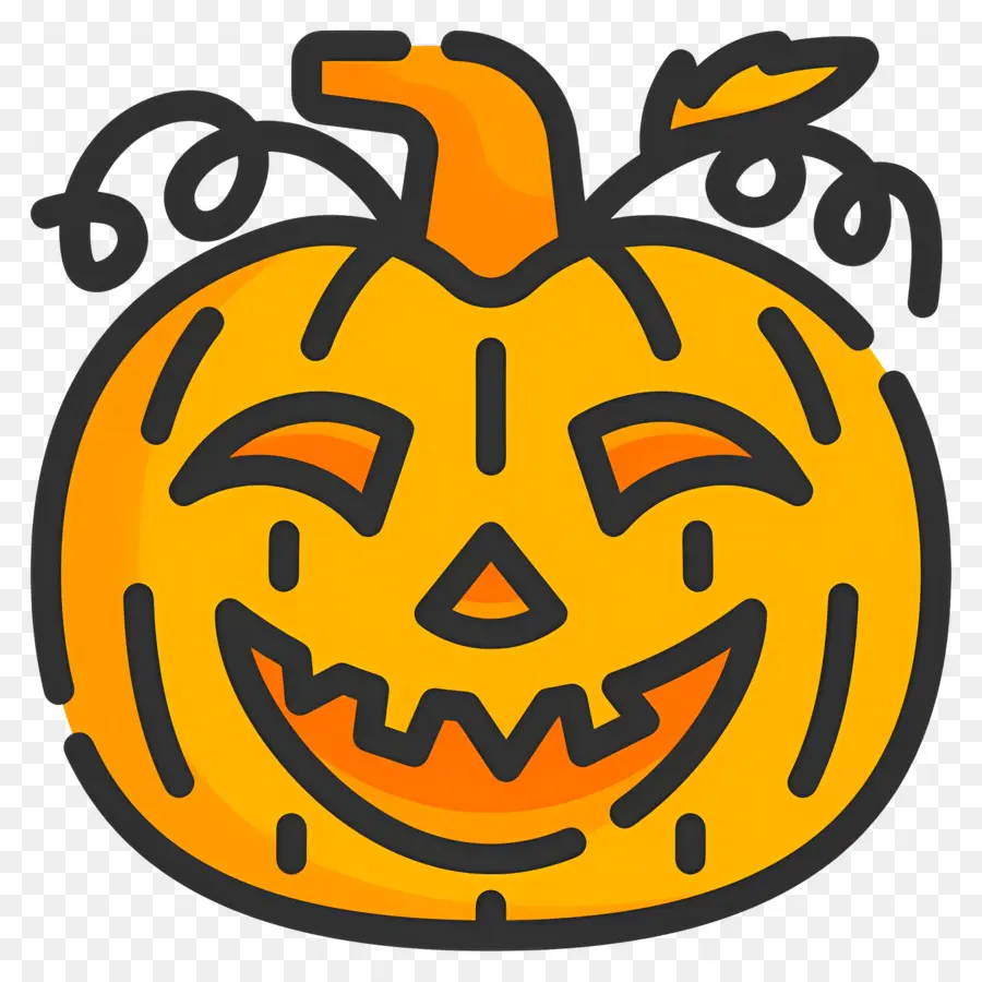 Labu Halloween Yang Menakutkan，Lentera Jack O' Oranye PNG