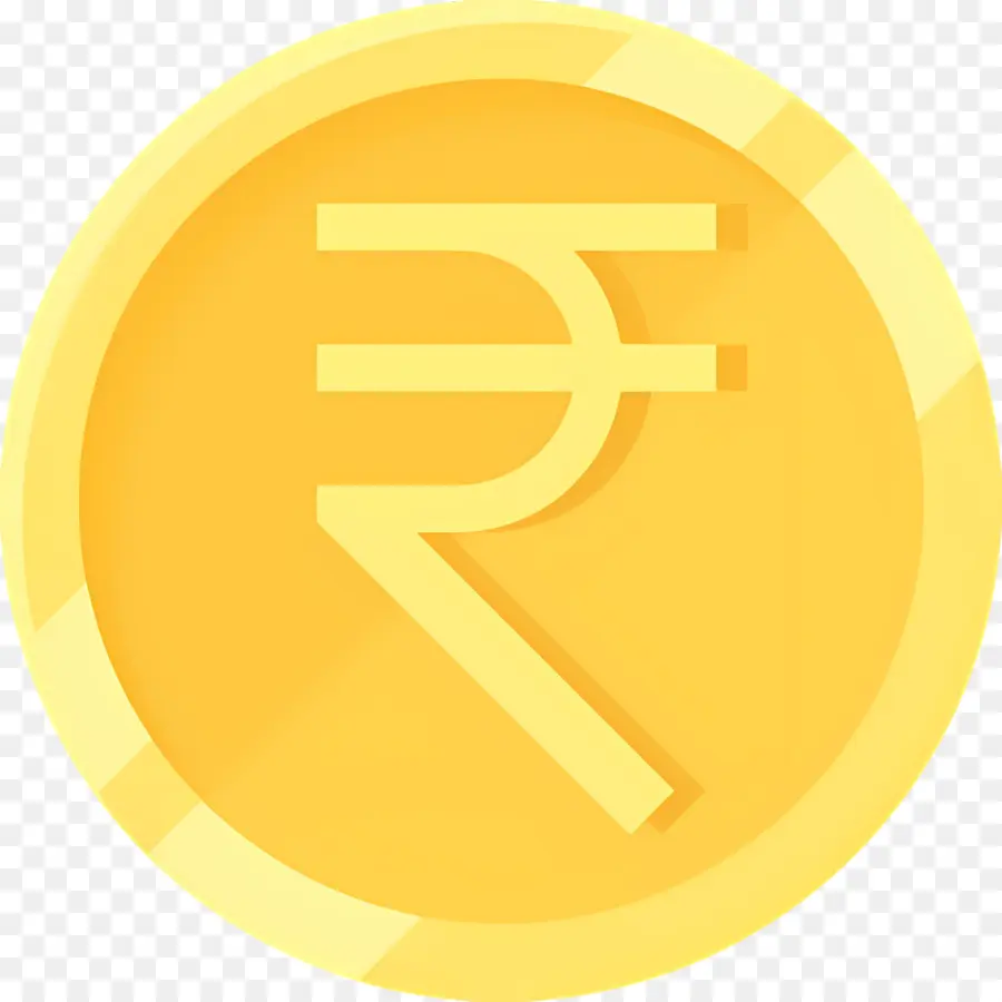 Rupee India，Koin Kuning PNG