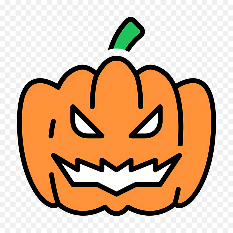 Labu Halloween Yang Menakutkan，Lentera Jack O' Oranye PNG