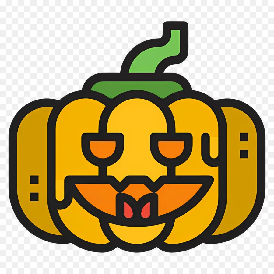 Labu Halloween Yang Menakutkan，Labu Kuning PNG