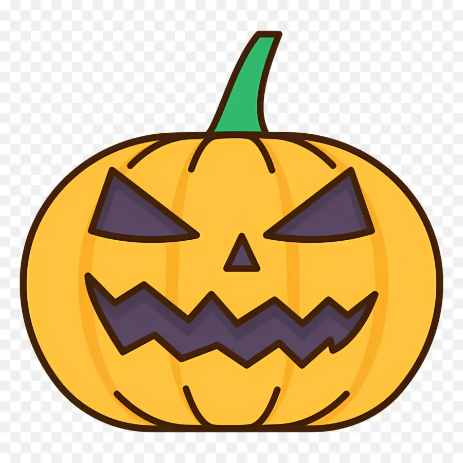 Labu Halloween，Labu Dengan Topi Penyihir PNG