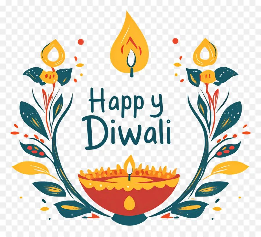 Selamat Diwali，Desain Selamat Diwali PNG