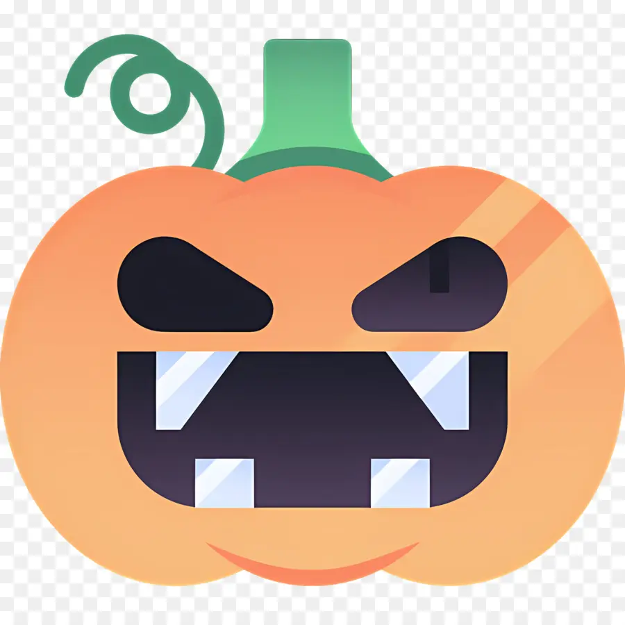 Labu Halloween Yang Menakutkan，Labu Marah PNG