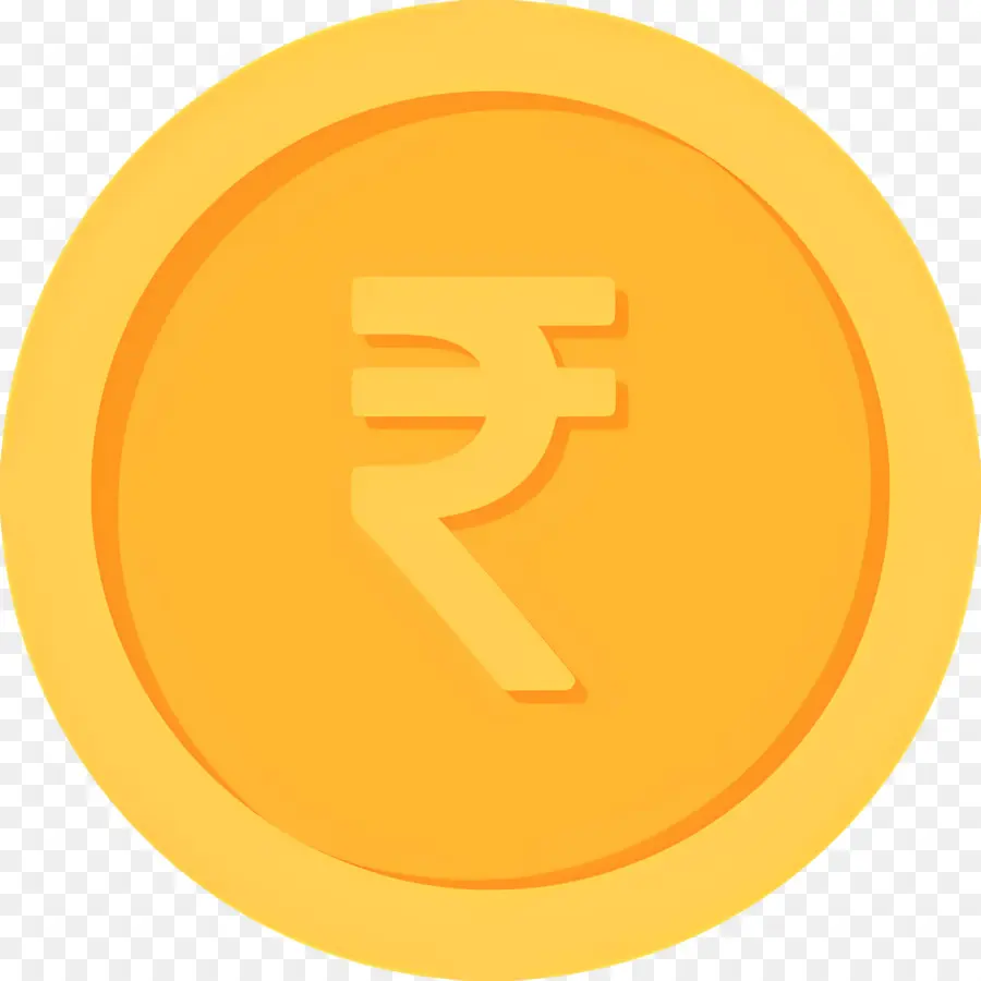 Rupee India，Koin Kuning PNG