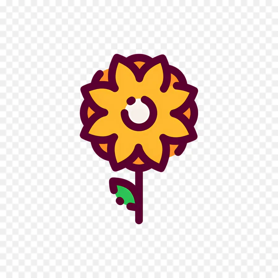 Bunga Marigold，Bunga Kuning PNG