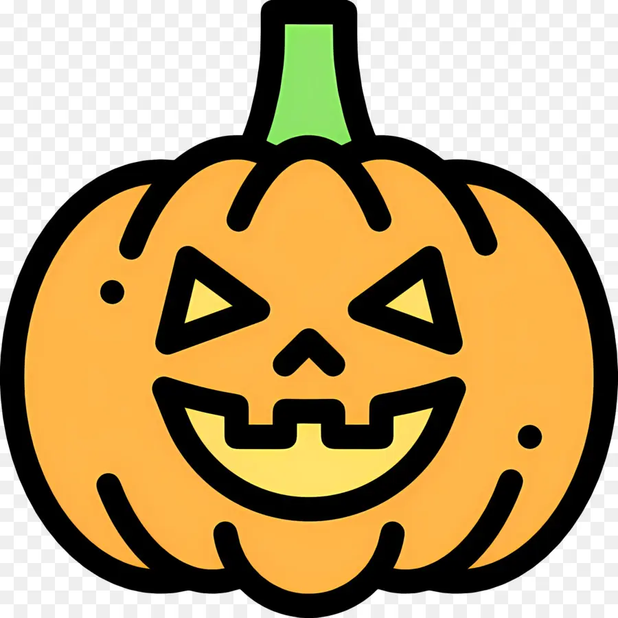 Labu Halloween Yang Menakutkan，Lentera Jack O' Oranye PNG