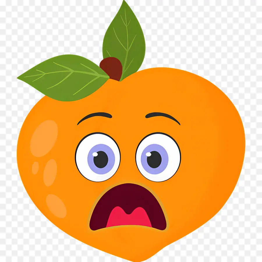 Emoji Buah Persik，Persik Yang Terkejut PNG