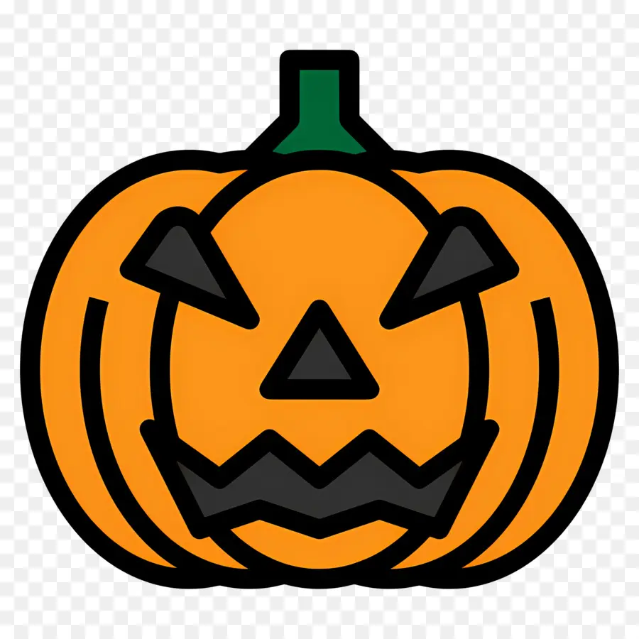 Labu Halloween Yang Menakutkan，Lentera Jack O' Oranye PNG