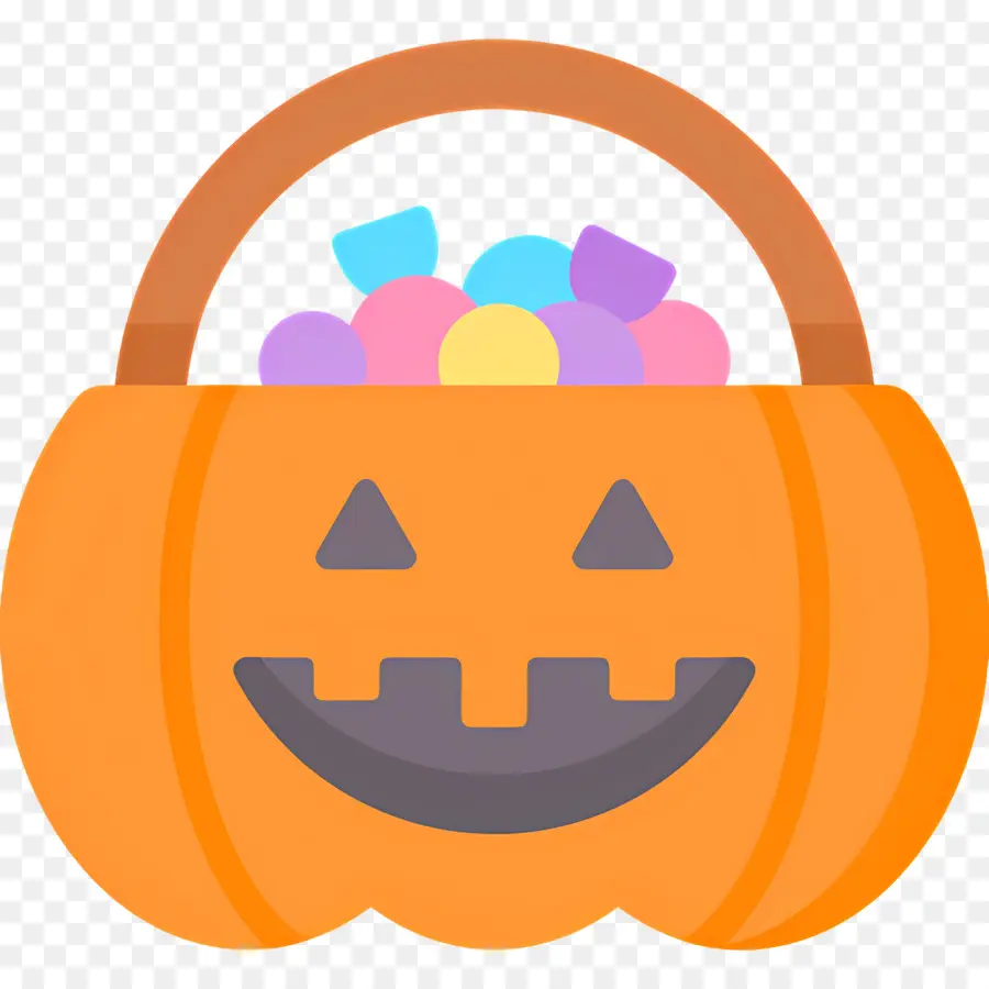 Labu Halloween，Keranjang Labu PNG