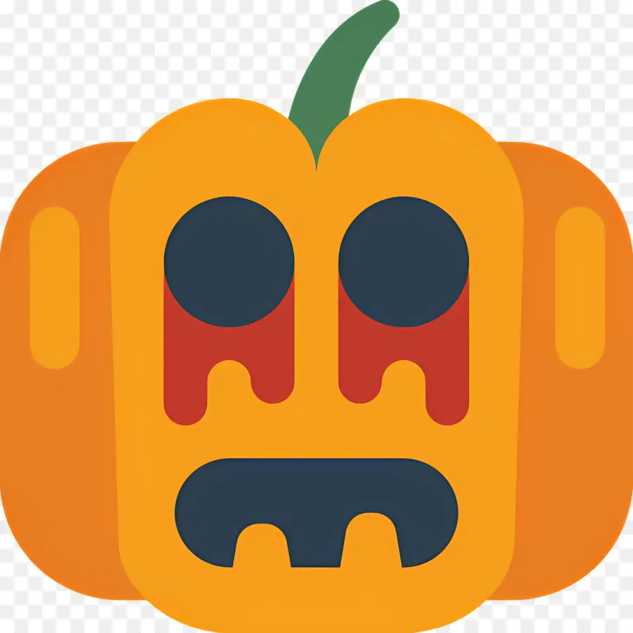 Labu Halloween，Wajah Labu PNG