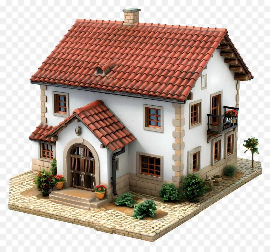 Rumah 3d，Rumah Corat Coret Yang Lucu PNG