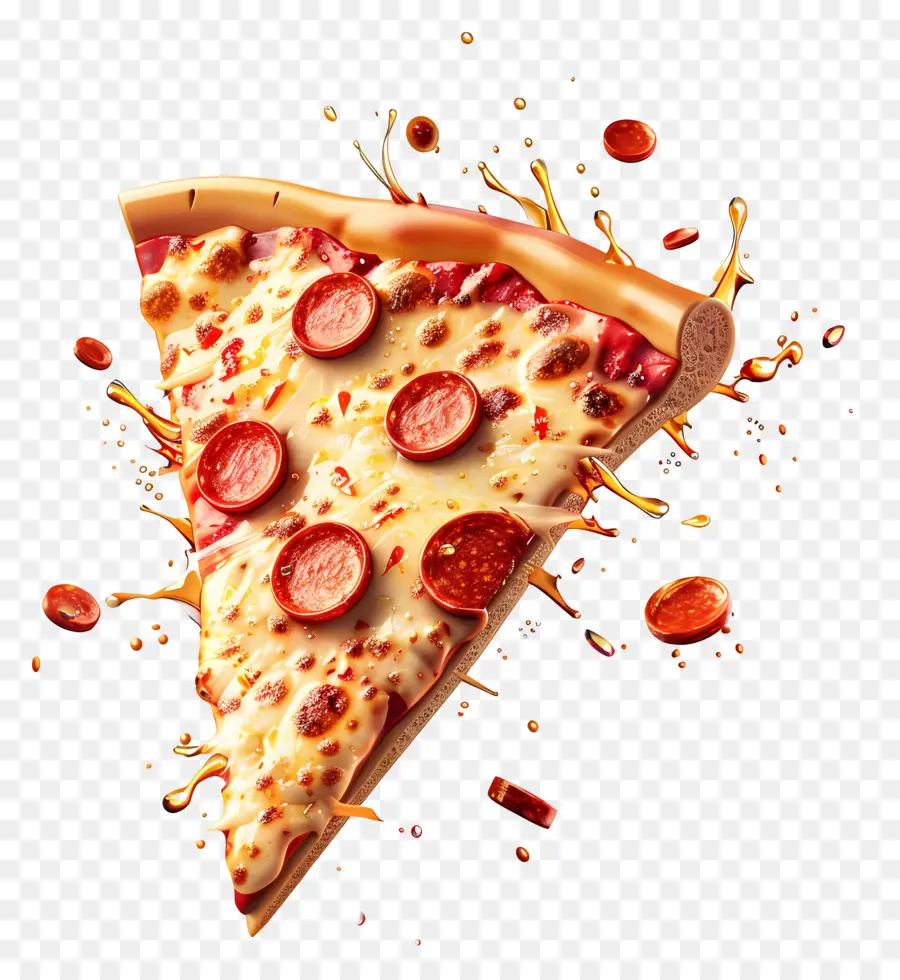 Pizza 3d，Irisan Pizza PNG