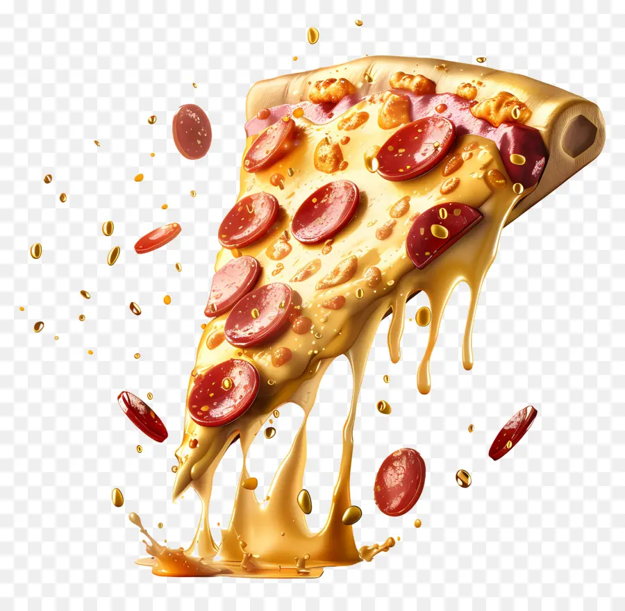 Pizza 3d，Irisan Pizza PNG