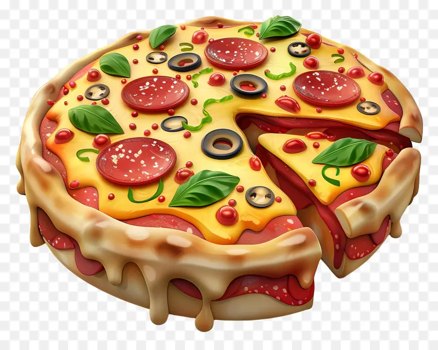 Pizza Lucu，Pizza PNG