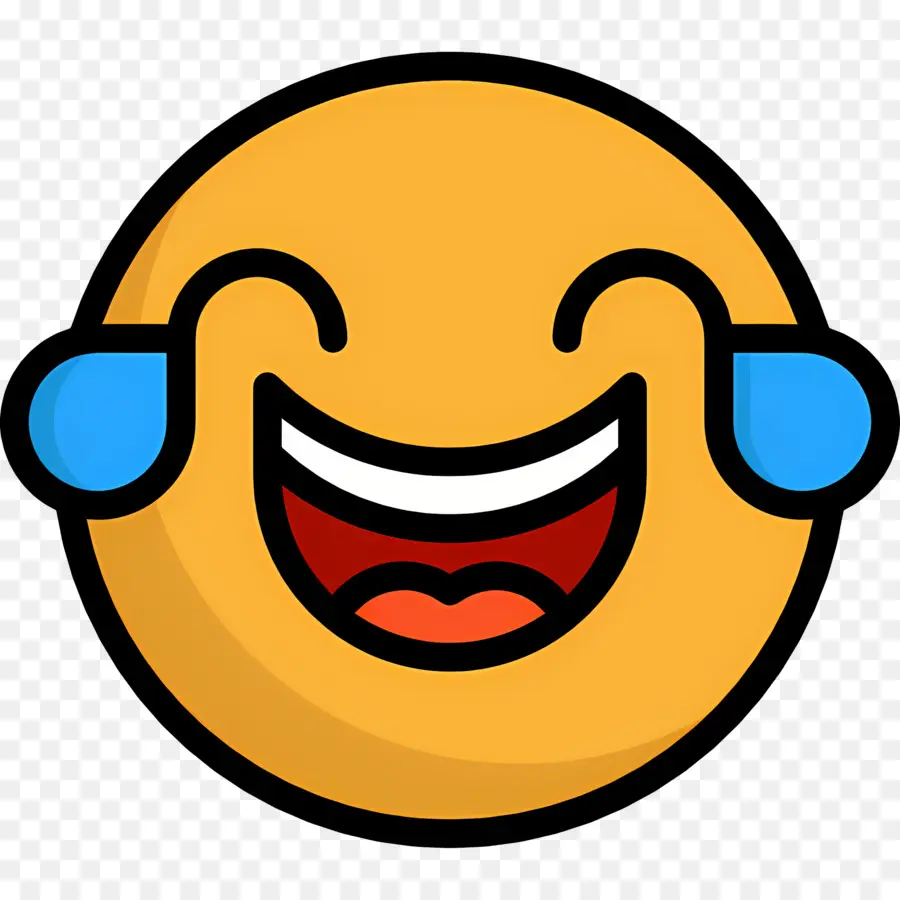 Emoji Tertawa，Smiley Yang Berkeringat PNG