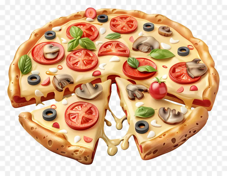 Pizza Lucu，Pizza PNG