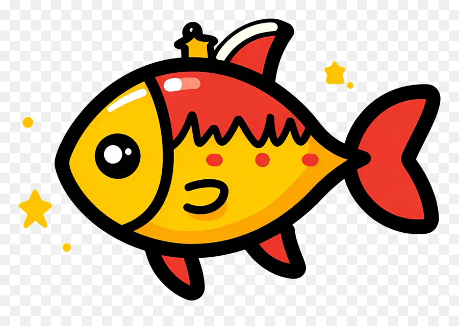 Ikan Natal，Ikan Kartun PNG