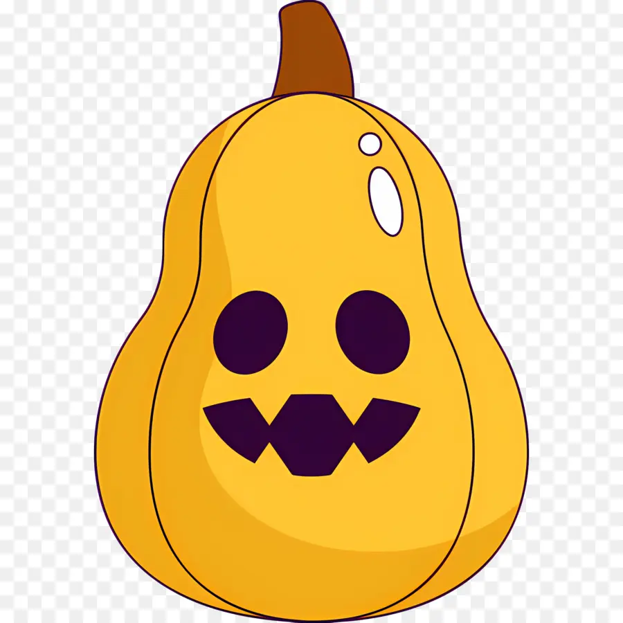 Labu Halloween Yang Menakutkan，Labu Kuning PNG