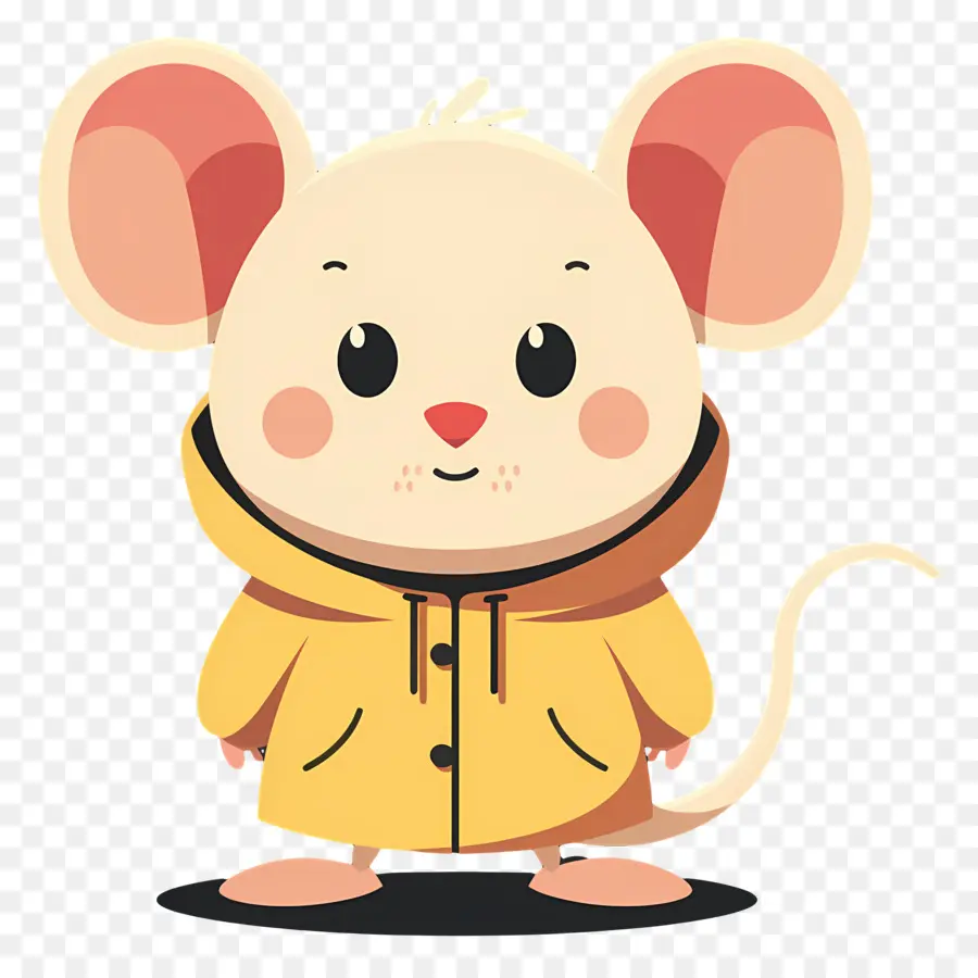 Tikus Yang Lucu，Tikus Di Hoodie PNG