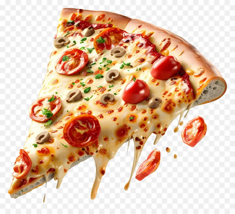 Pizza 3d，Irisan Pizza PNG