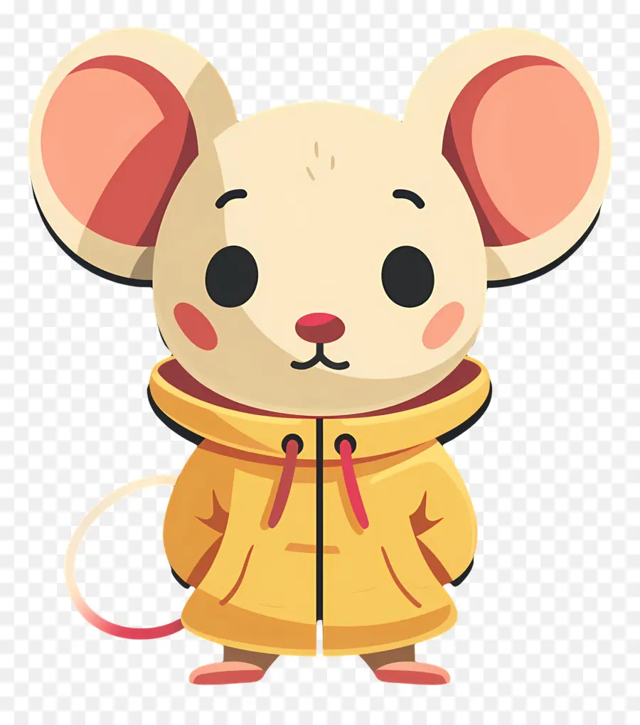 Tikus Yang Lucu，Tikus Di Hoodie PNG