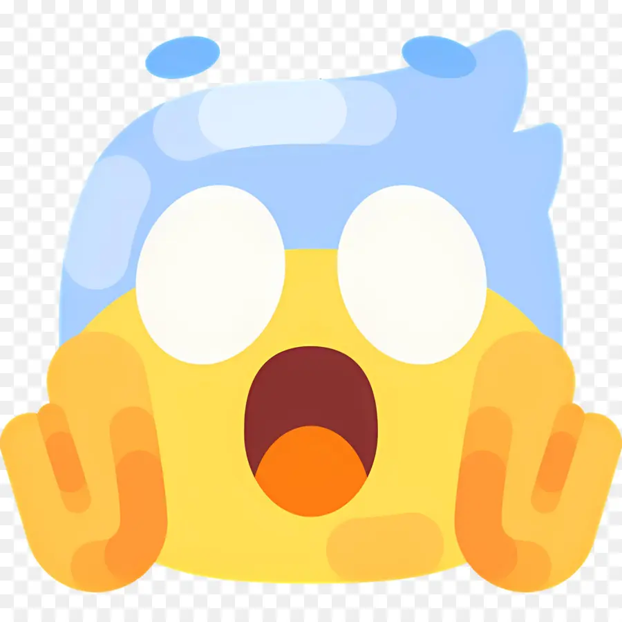 Emoji Kaget，Wajah Terkejut PNG